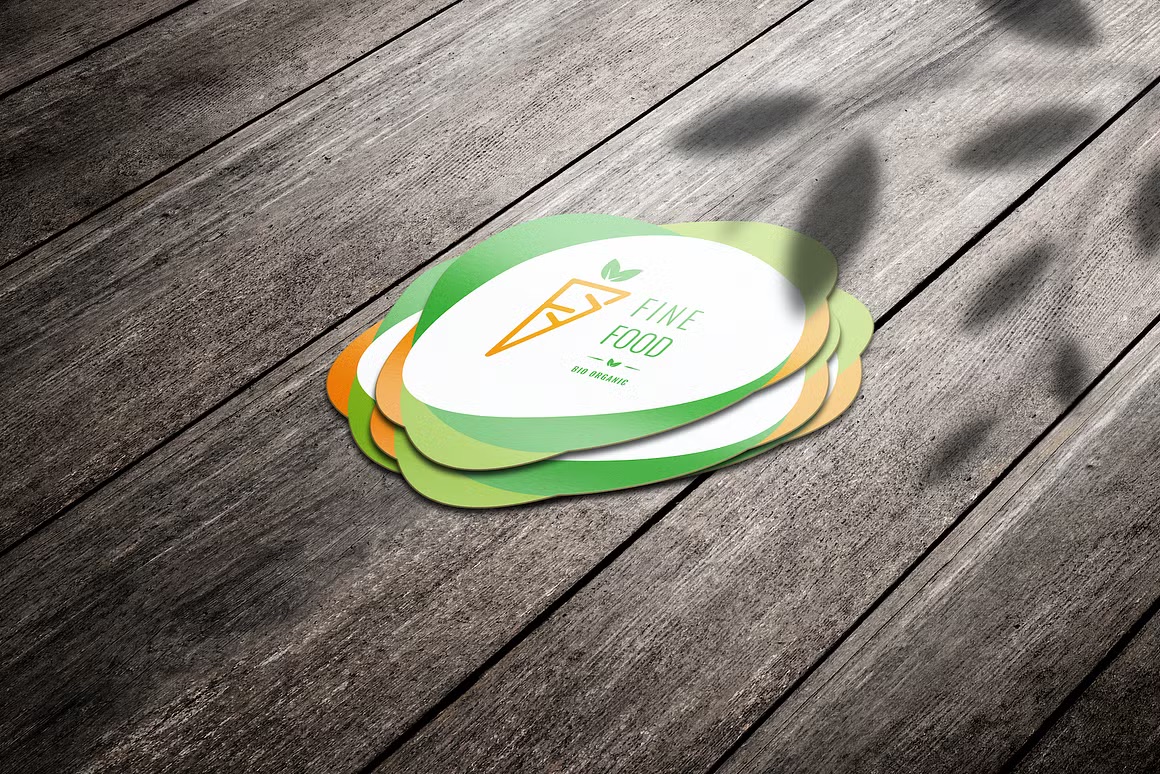 Projekt logo Fine Food - naklejki